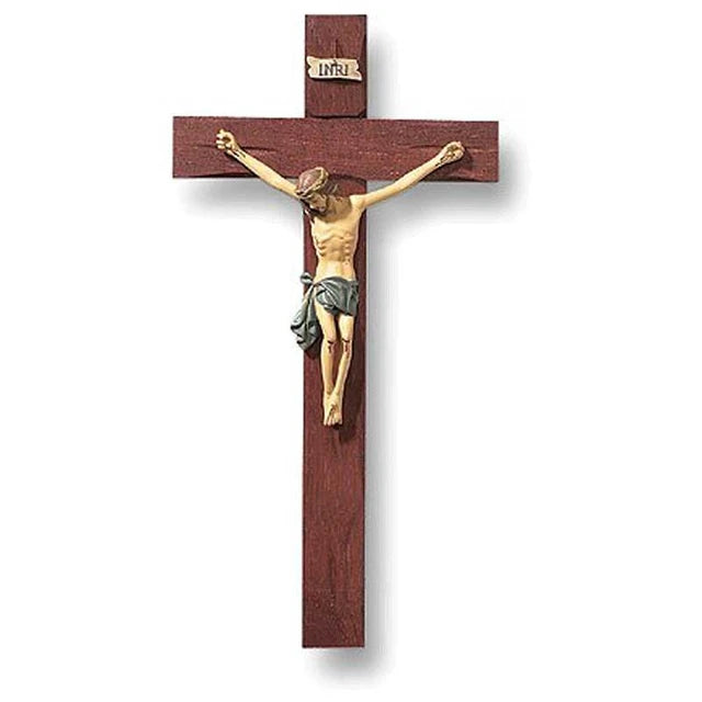 Crucifix 10" Roma Hand Painted