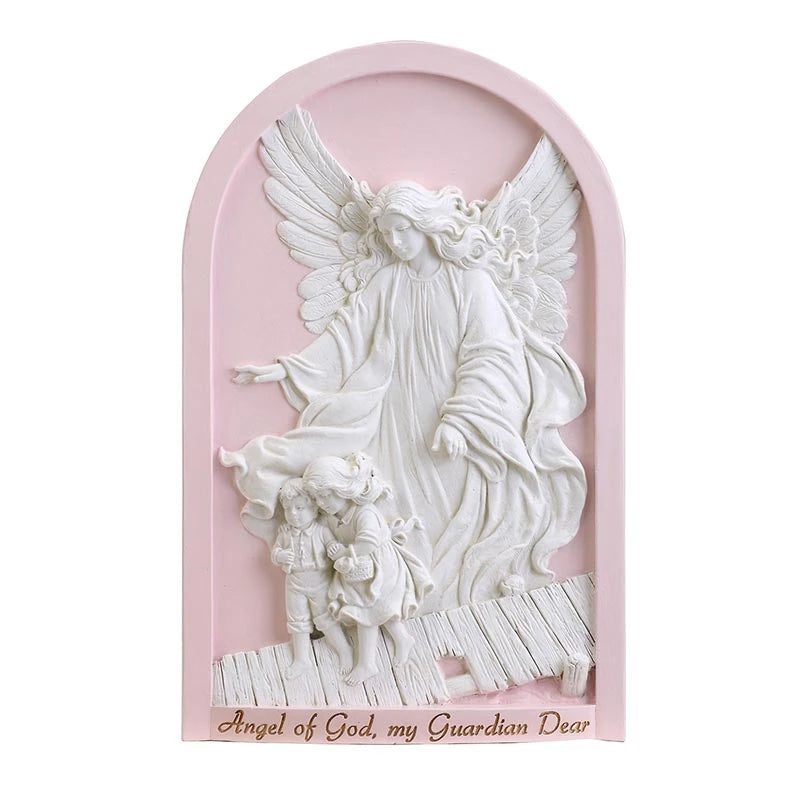 Guardian Angel Wall Plaque - Girl