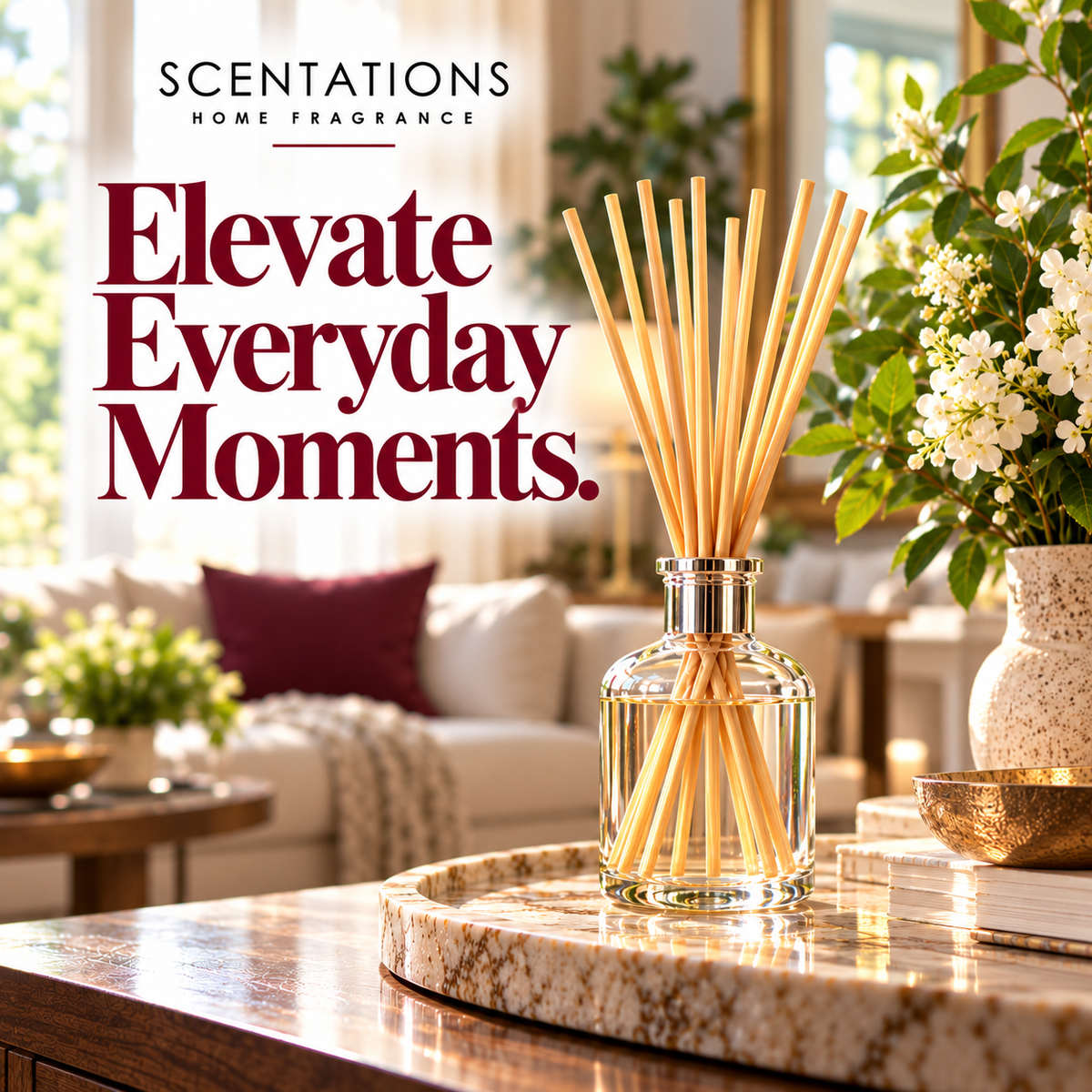 Scentations Cabernet Reed Diffuser Refill Oil, 8 oz
