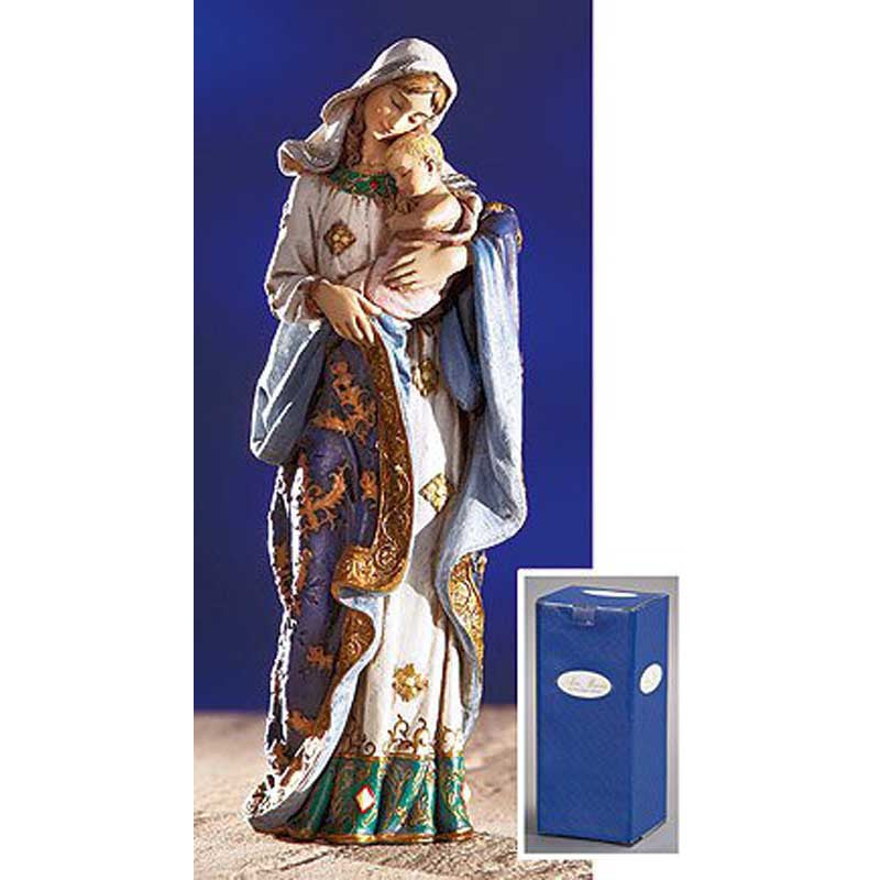 7" Adoring Madonna and Child Figureine