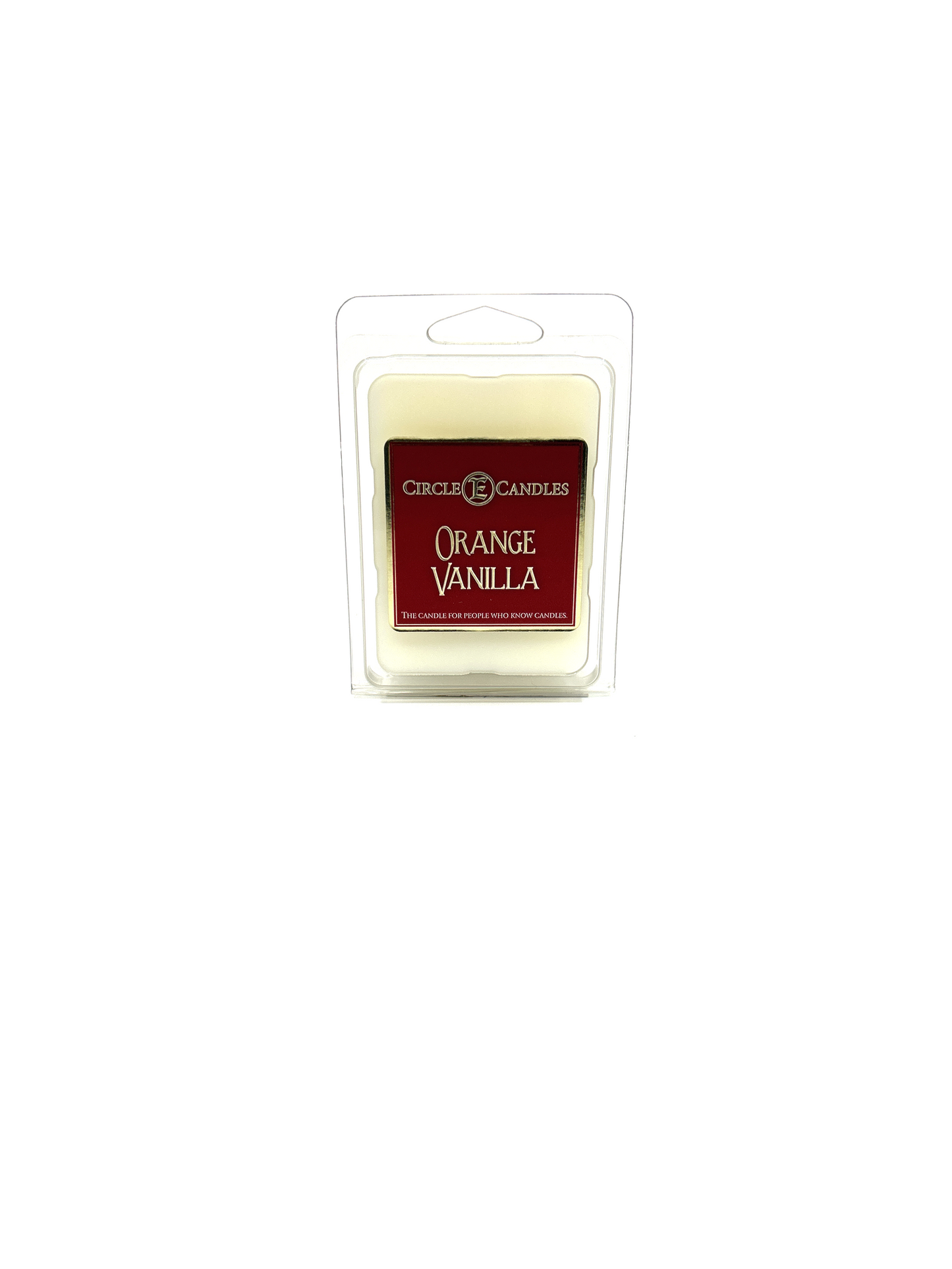 Circle E Candles Wax Melt Tart Orange Vanilla Scent Pack of 6