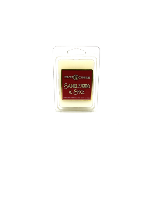 Circle E Candles Wax Melt Tart Sandlewood Spice 6 Tarts