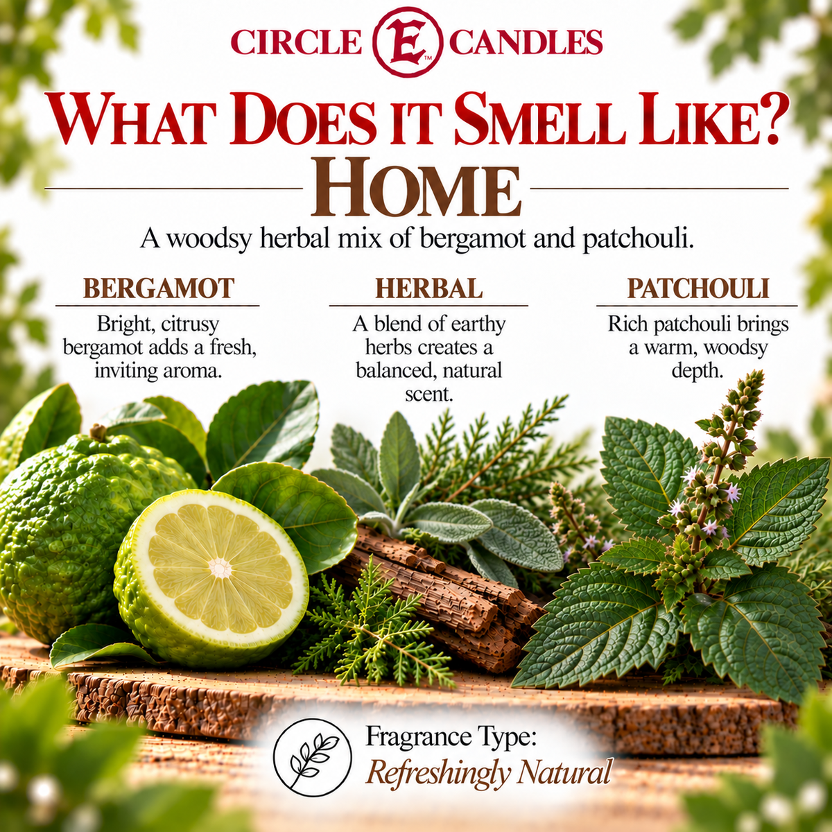 Circle E Candles Wax Melt Tart Home Scent Pack of 6 Tarts