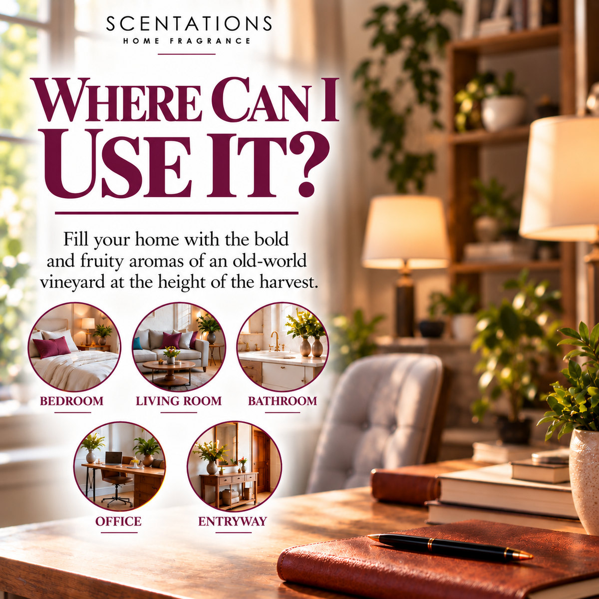 Scentations Room Spray, Cabernet Legacy No. 98, 4 oz