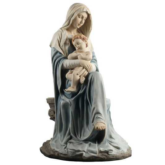 Madonna Holding Infant Jesus Sleeping (Light Color)