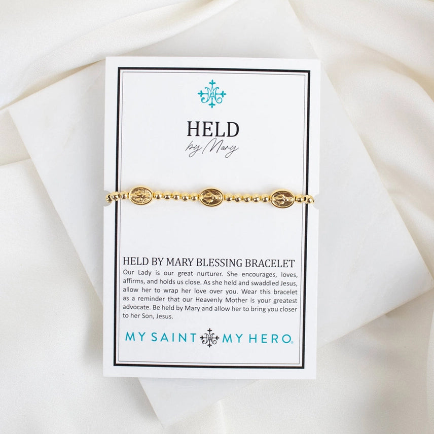 Bracelet-Held by Mary-Gold