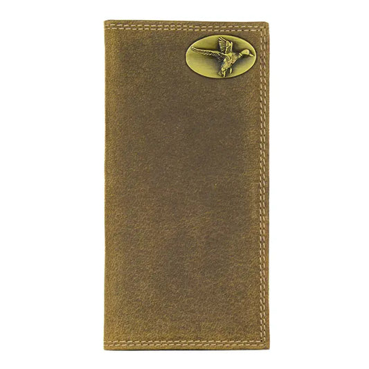 Mallard Vintage Tan Leather Secretary Wallet for Men