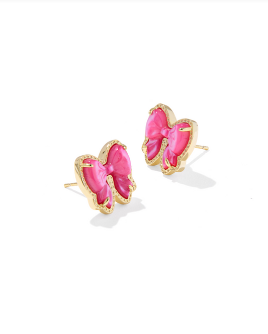Haley Bow Stud Earrings