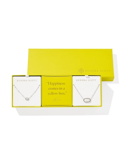 Elisa Gift Set of 2 Silver Ivory Mother of Pearl Pieces