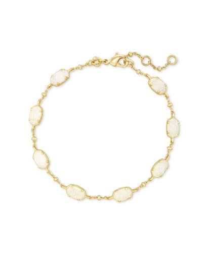 Emilie Link Bracelet Gold Iridescent Drusy Jewelry Style