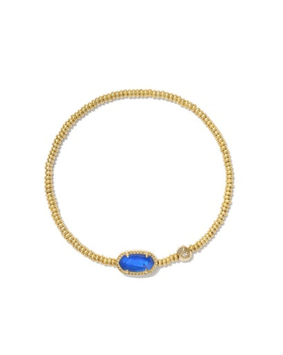 Grayson Stretch Bracelet Gold Cobalt Blue Illusion
