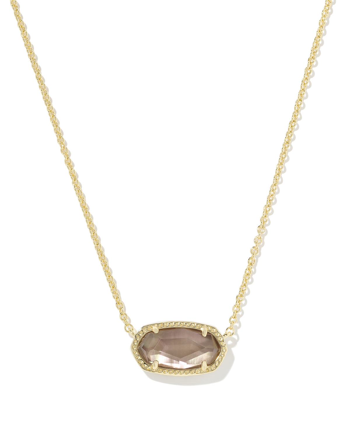ELISA NECKLACE GOLD TAUPE MOP