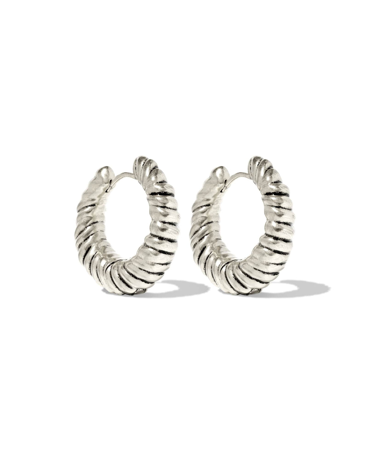 SANDY HOOP EAR VIN SLV METAL