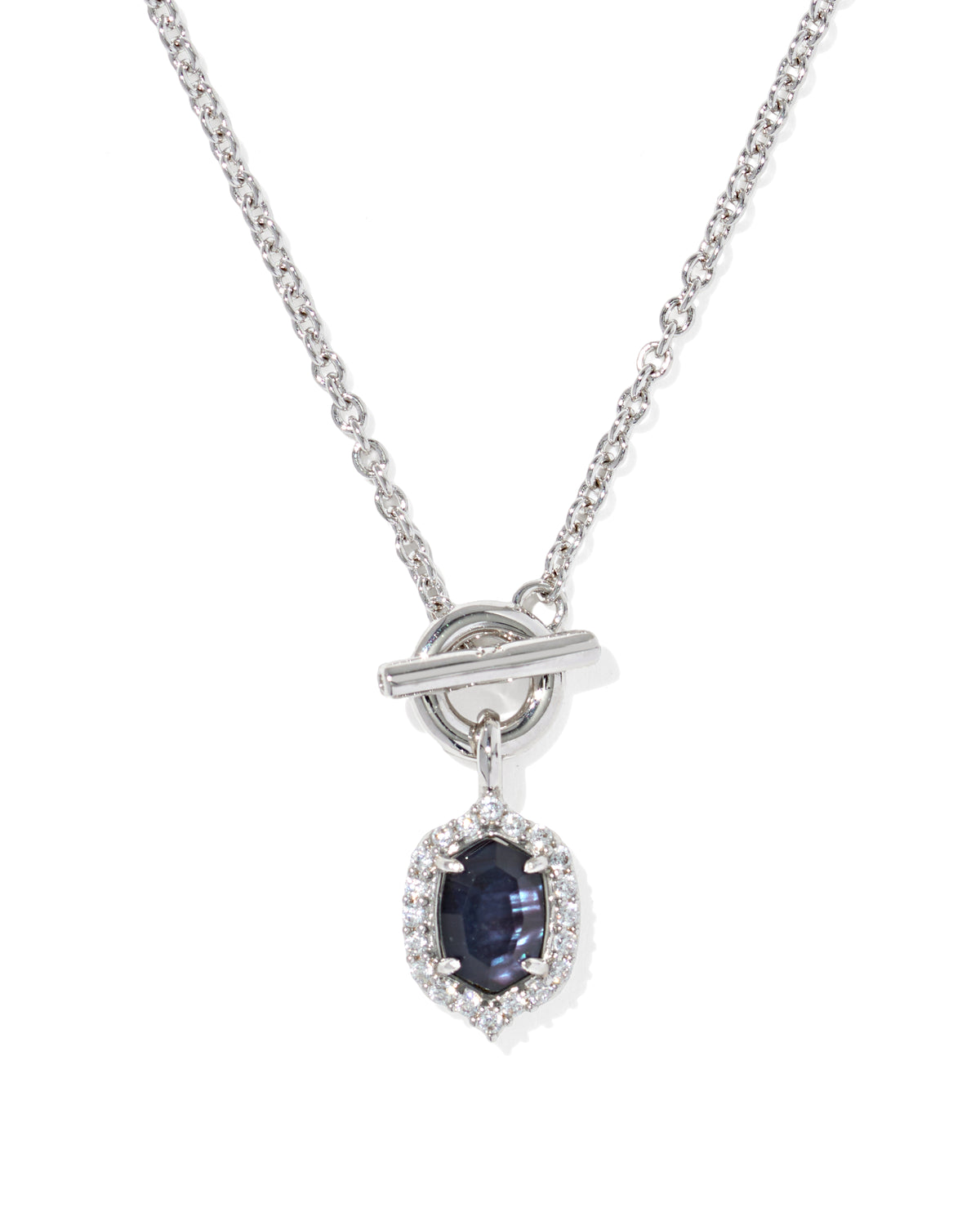DAPHNE CRSTL FRM TGL NCK RHOD DARK INDIGO ILSN