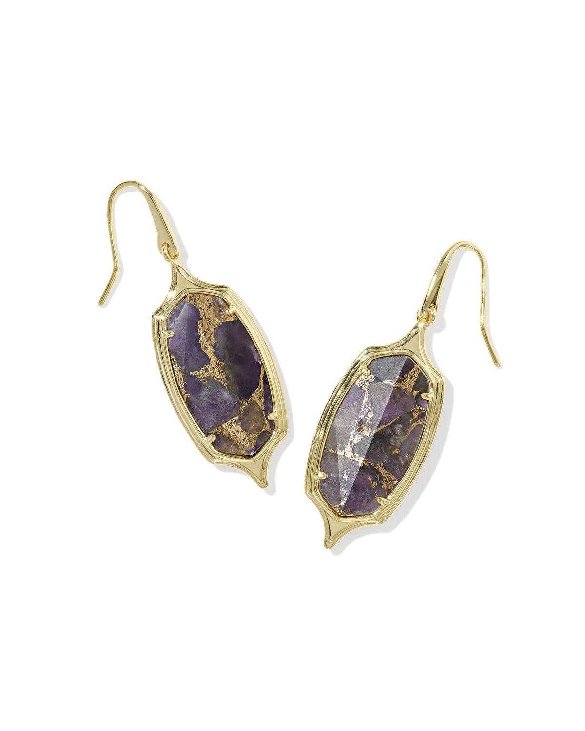 DANI STEP FRM DROP EAR GOLD BRZ VND PRPL MTHST