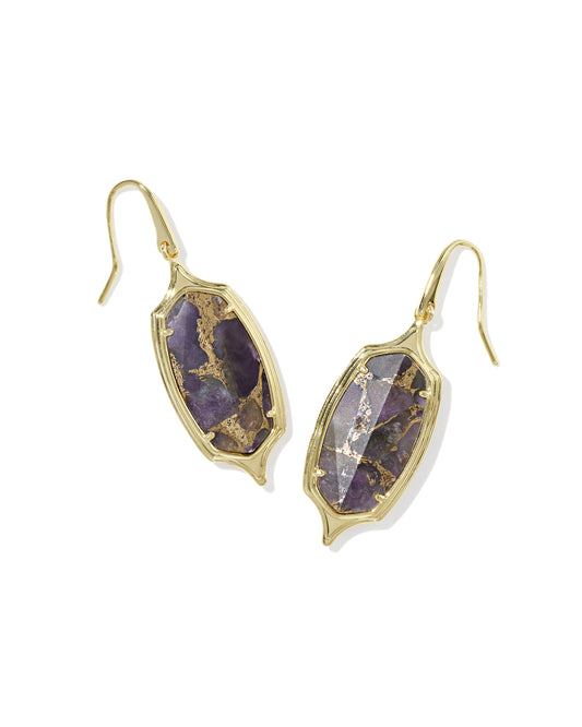 DANI STEP FRM DROP EAR GOLD BRZ VND PRPL MTHST