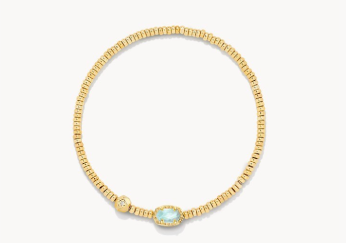 EMILIE STRCH BRC GOLD LT BLUE ILLUSION