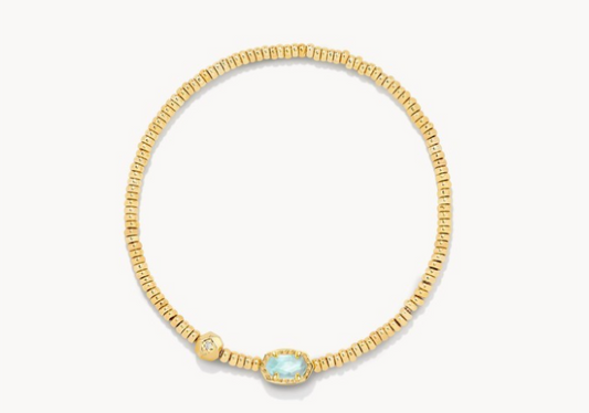 EMILIE STRCH BRC GOLD LT BLUE ILLUSION