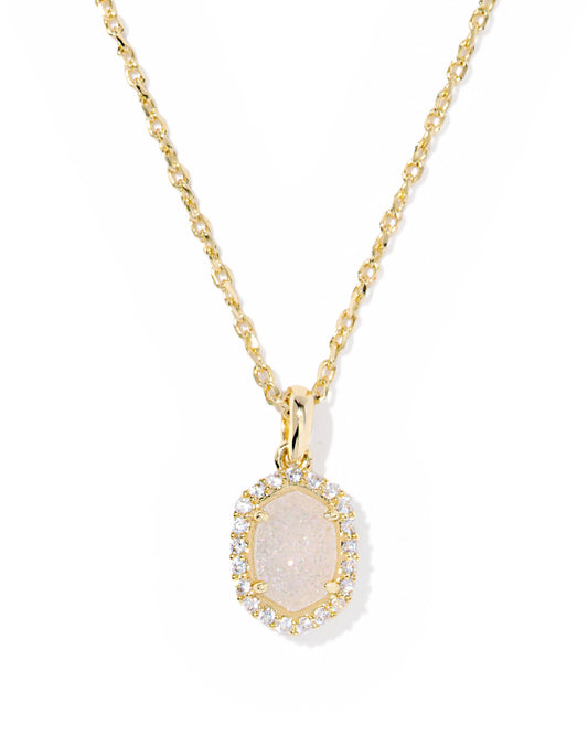 DAPHNE CRYSTAL FRAME SHORT PENDANT NECKLACE