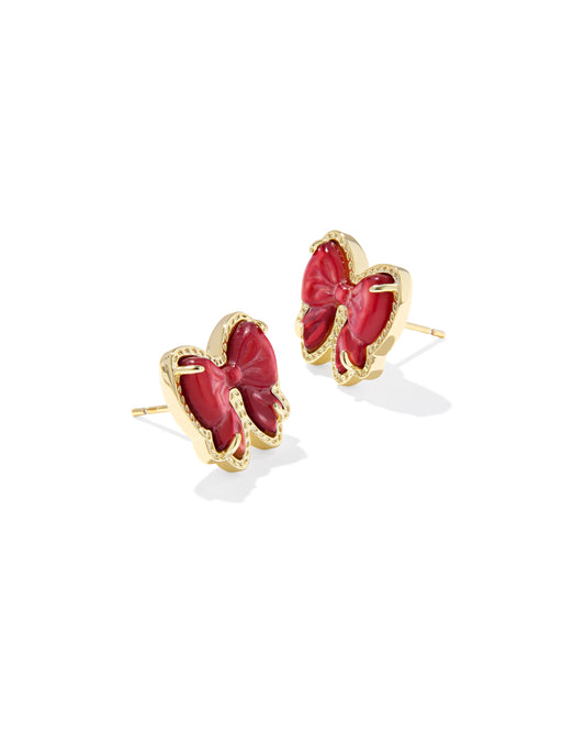 HALEY BOW STUD EARRINGS