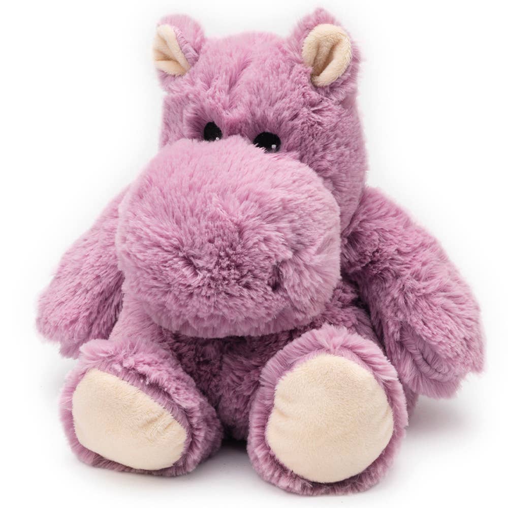 Hippo Warmies Plush Heating Buddy for Comfort and Relief