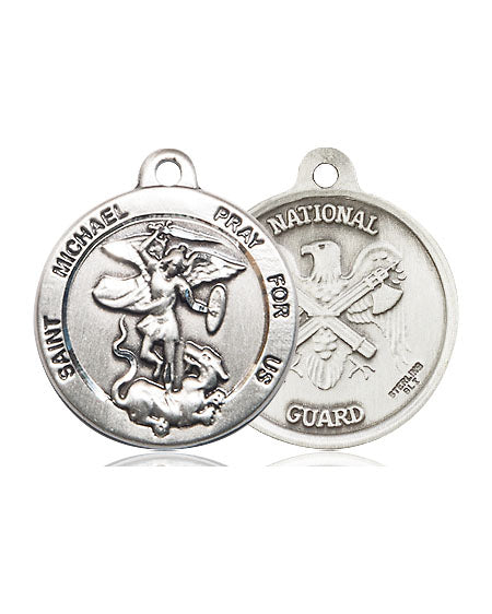 Extel Round Medium Pewter St Michael National Guard Medal