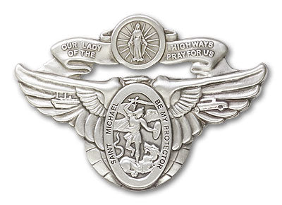 Our Lady of The Highway St. Michael Auto Visor Clip