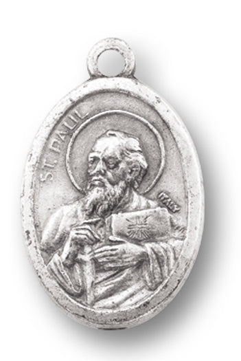 Small Oval Saint Paul the Apostle Medal Charm Pack of 5