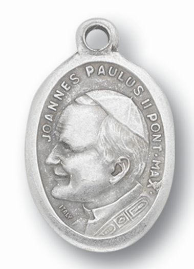Small Oval Saint John Paul II Pray for Us Medal Pack of 5