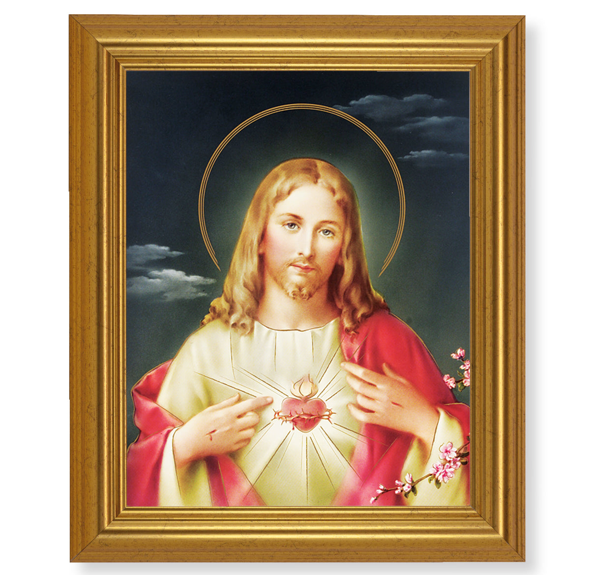 Sacred Heart of Jesus Picture Framed Wall Art Decor Large