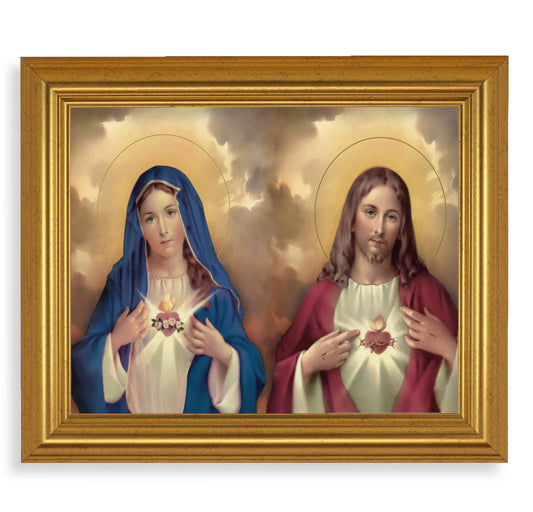 The Sacred Hearts Picture Framed Wall Art Decor Large Frame