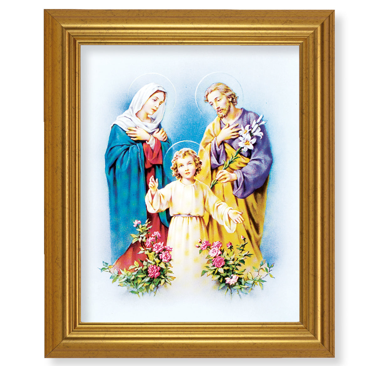 Holy Family Picture Framed Wall Art Decor, Large Frame