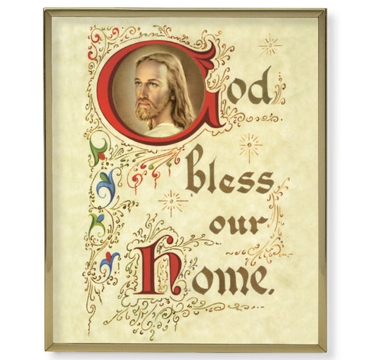House Blessing Picture Framed Plaque Large Gold Frame