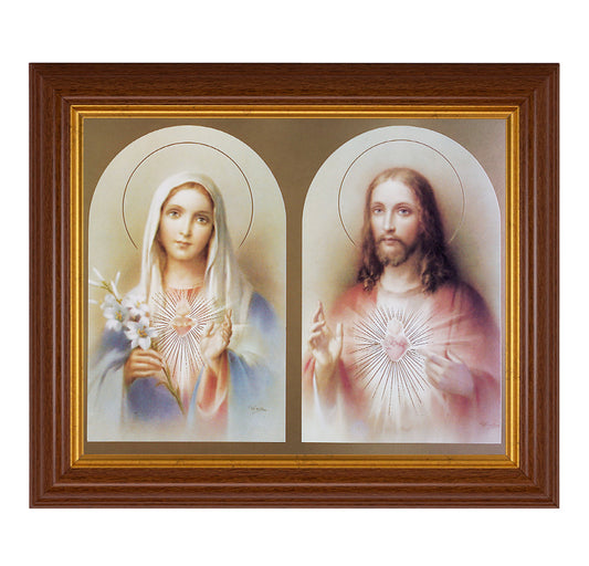 The Sacred Hearts Picture Framed Wall Art Decor Large