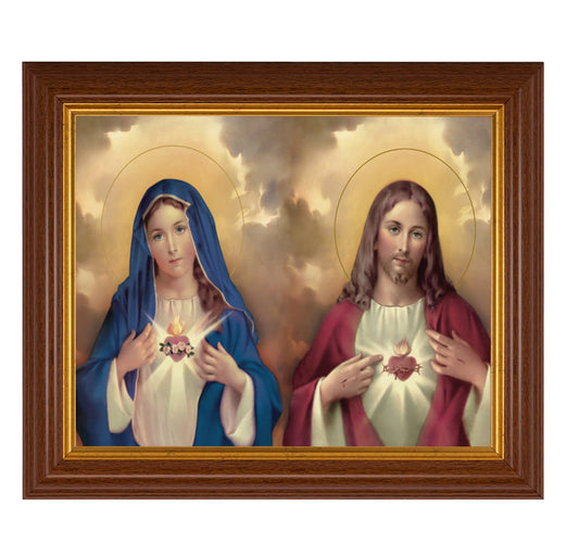 The Sacred Hearts Picture Framed Wall Art Decor Large