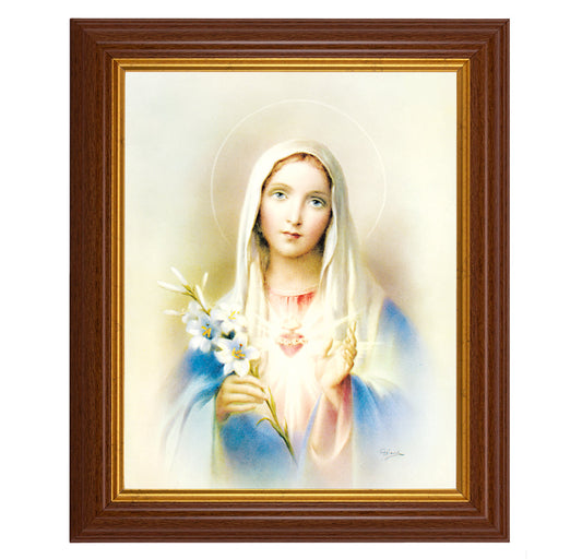 Immaculate Heart of Mary Picture Framed Wall Art Decor