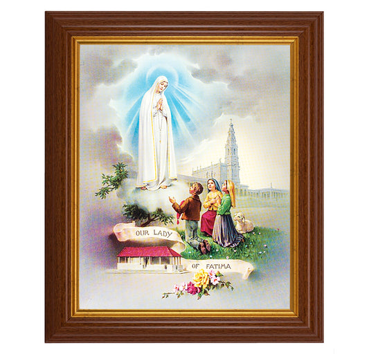 Our Lady of Fatima Picture Framed Wall Art Decor Large