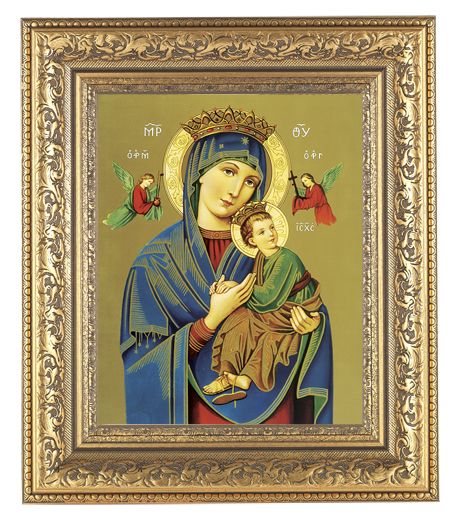 Our Lady of Perpetual Help Picture Framed Wall Art Decor