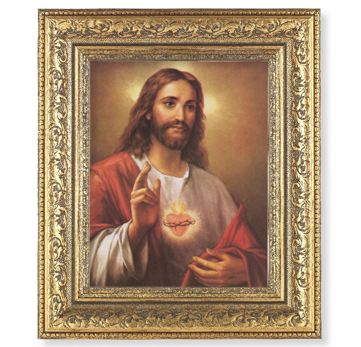 Sacred Heart of Jesus Picture Framed Wall Art Decor Large