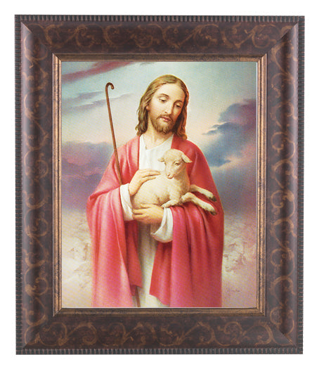 Good Shepherd Picture Framed Wall Art Decor Large Antique Gold Frame