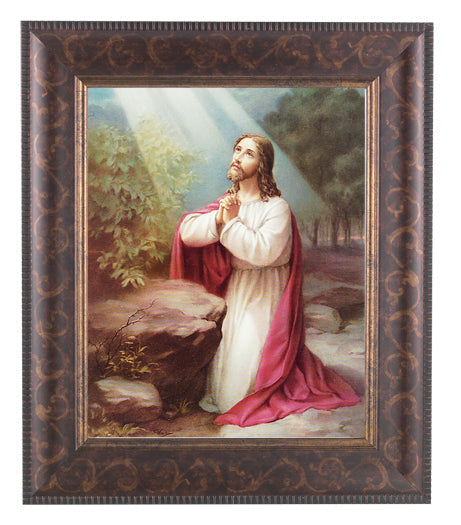 Christ on the Mount of Olives Picture Framed Wall Art Decor