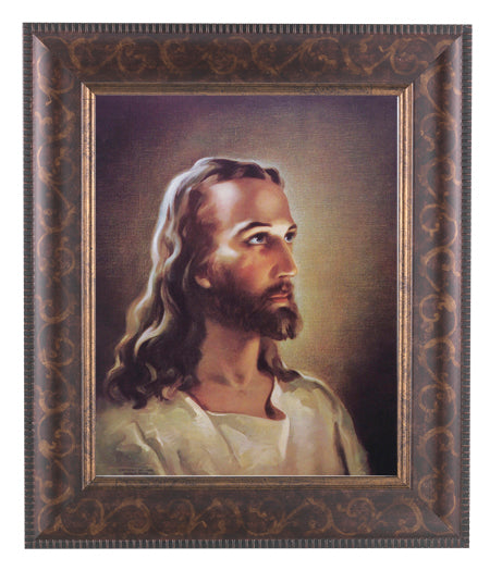 Head of Christ Picture Framed Wall Art Decor Large Frame