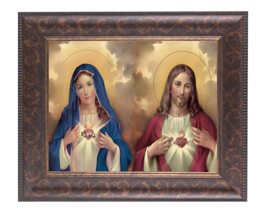 The Sacred Hearts Picture Framed Wall Art Decor Large Frame