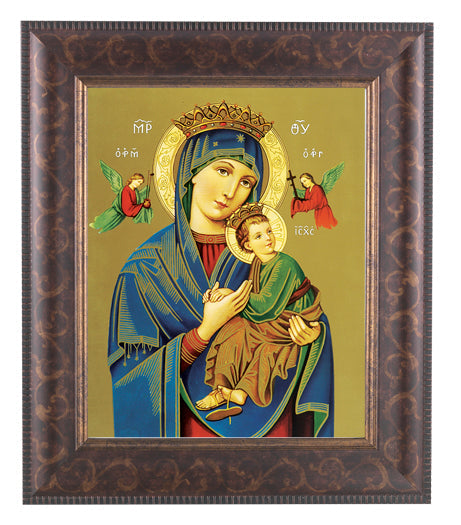 Our Lady of Perpetual Help Picture Framed Wall Art Decor