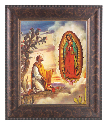 Our Lady of Guadalupe with Juan Diego Picture Framed Art
