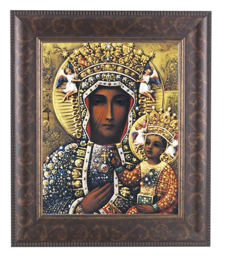 Our Lady of Czestochowa Picture Framed Wall Art Decor