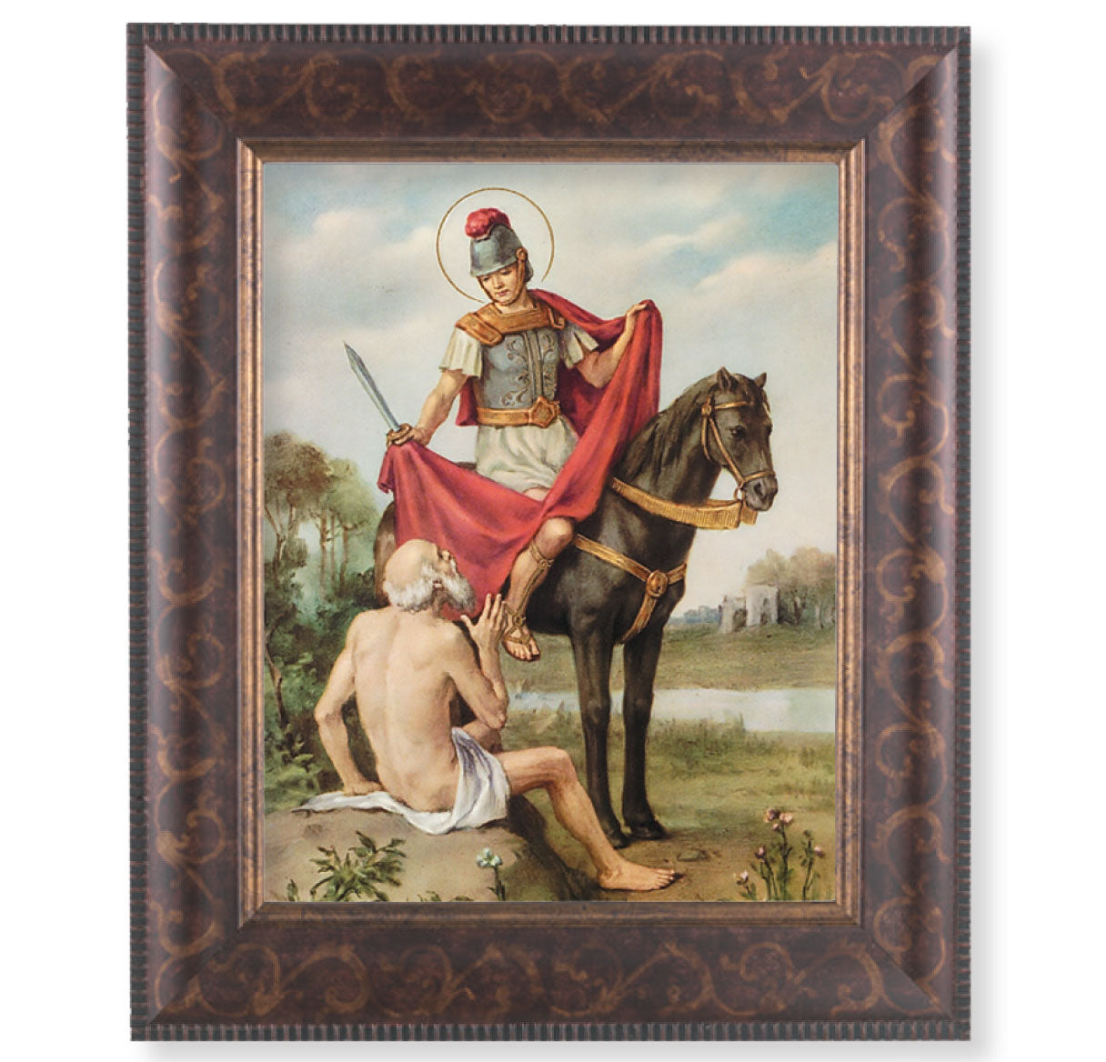 St. Martin of Tours Picture Framed Wall Art Decor Large