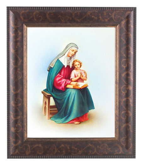 St. Anne Picture Framed Wall Art Decor Large Antique Gold Frame