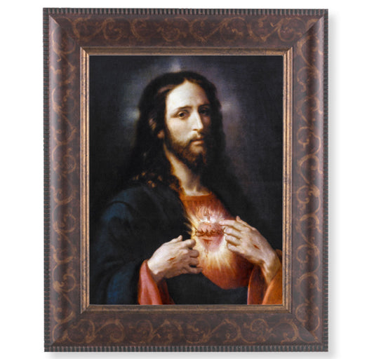 Sacred Heart of Jesus Picture Framed Wall Art Decor Large
