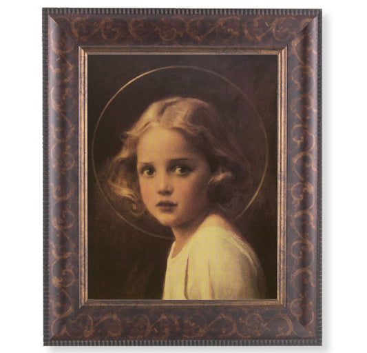 Mary Most Holy Picture Framed Wall Art Decor Large Antique Gold Frame